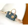LV M82950 Louis Vuitton Nano Speedy Handbag Monogram Denim