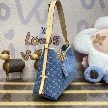 LV M46855 Louis Vuitton CarryAll MM Bag Monogram Denim