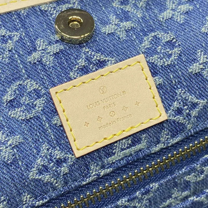 LV M46855 Louis Vuitton CarryAll MM Bag Monogram Denim