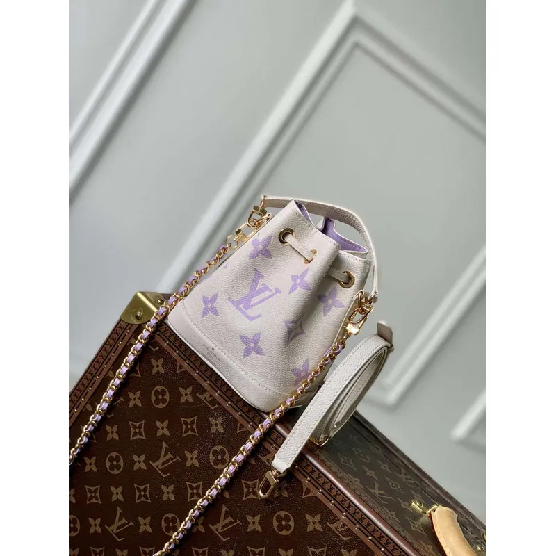 LV M46291 Louis Vuitton Nano Noé Bag Purple