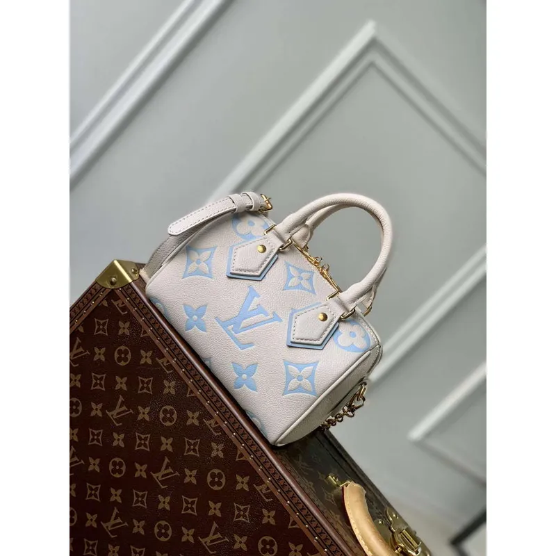 LV M46397 Louis Vuitton Speedy Bandoulière 20 Handbag Blue