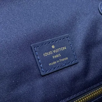 LV M46805 Louis Vuitton Christopher MM Backpack Ink Blue