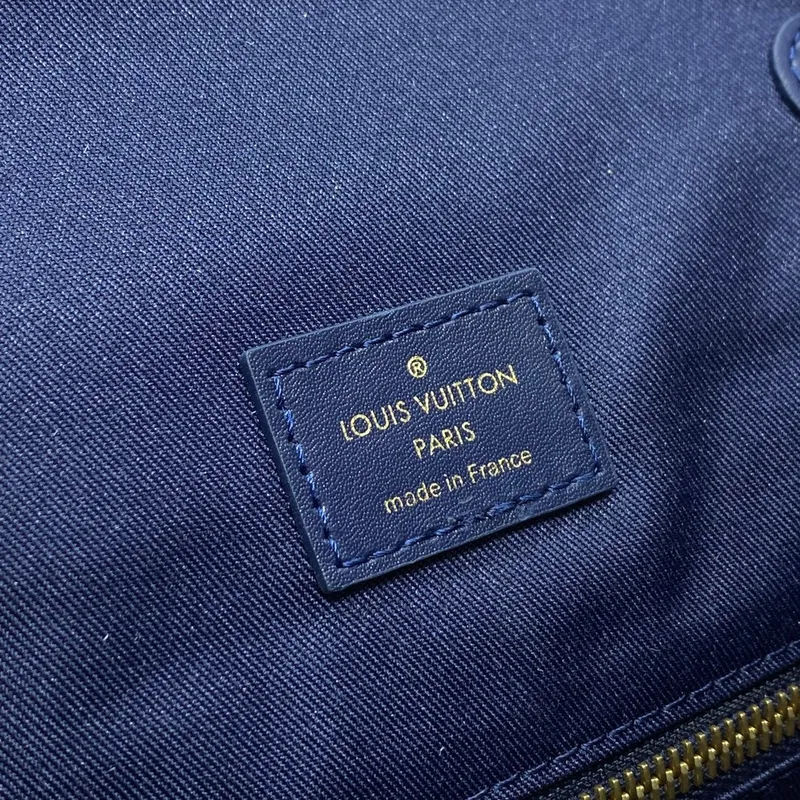 LV M46805 Louis Vuitton Christopher MM Backpack Ink Blue