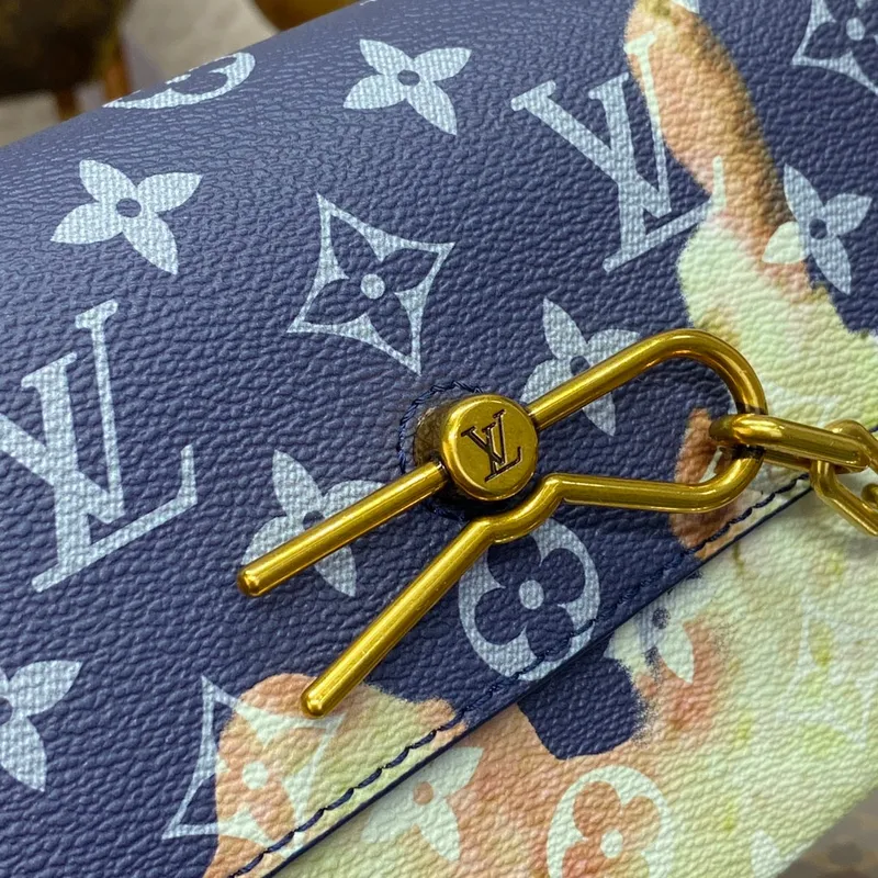 LV  M82900  Louis Vuitton Steamer Wearable Wallet Ink Blue