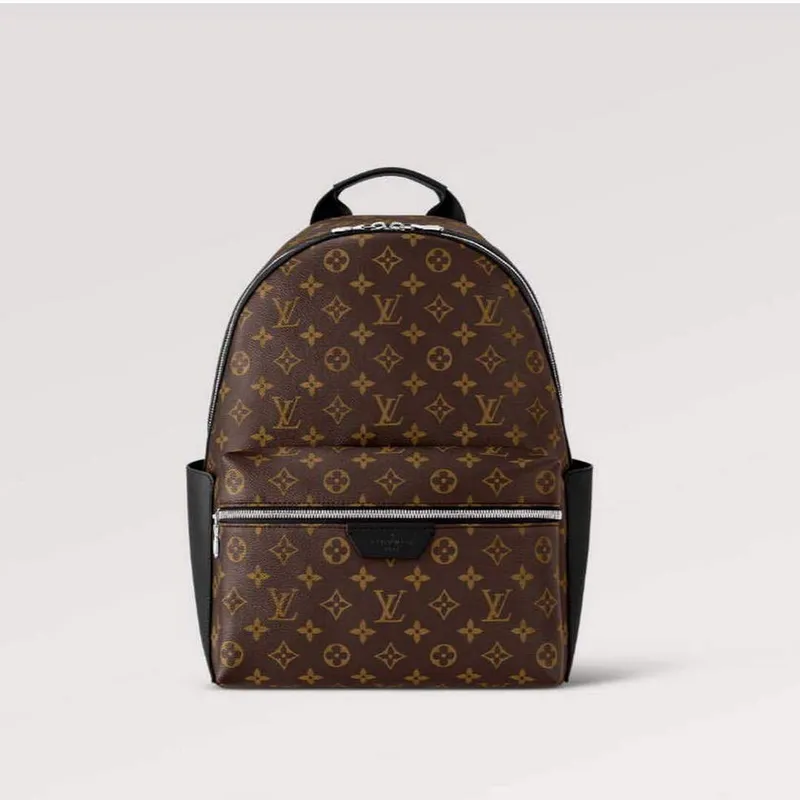LV M46684 Louis Vuitton Discovery Backpack PM Monogram Macassar coated canvas