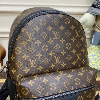 LV M46684 Louis Vuitton Discovery Backpack PM Monogram Macassar coated canvas
