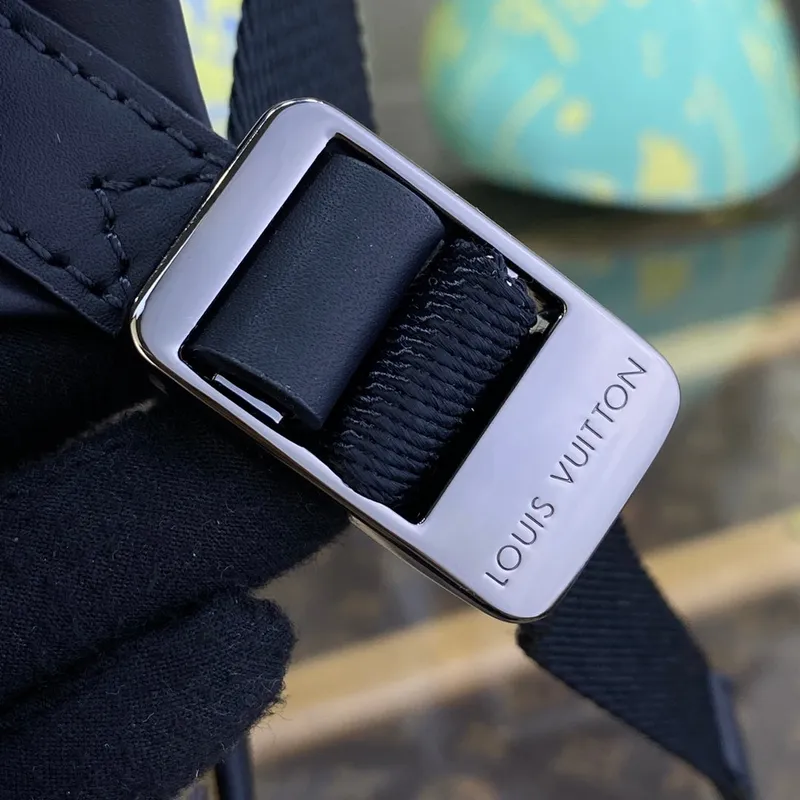 LV M46684 Louis Vuitton Discovery Backpack PM Monogram Macassar coated canvas