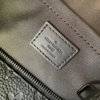 LV M82772 Louis Vuitton  Nano Steamer Bag Taurillon Monogram embossed cowhide leather Black