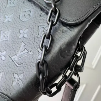 LV M82772 Louis Vuitton  Nano Steamer Bag Taurillon Monogram embossed cowhide leather Black