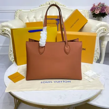 LV M57346 Louis Vuitton M57345 Lockme Shopper M57347 Bag Grained Calf Leather Brown