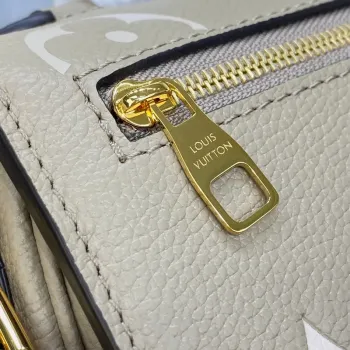 LV M23081 Louis Vuitton Pochette Métis East West bag Monogram Empreinte Leather Dove/Cream