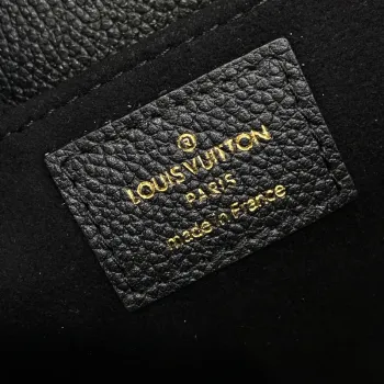 LV M46596 Louis Vuitton Pochette Métis East West bag Monogram Empreinte Leather Black/Beige