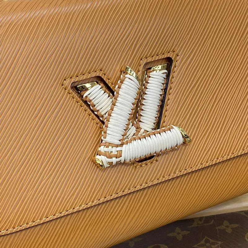 LV M22229 Louis Vuitton Twist MM Handbag Honey Gold