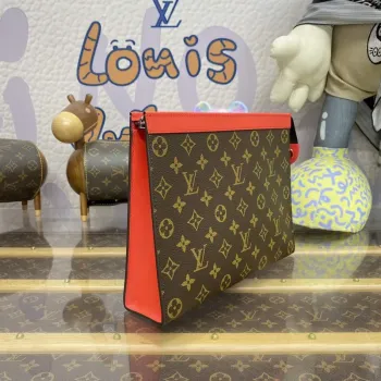 LV M82857 Louis Vuitton Pochette Voyage MM Bag Red