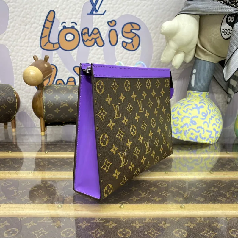 LV M82859 Louis Vuitton Pochette Voyage MM Bag Purple