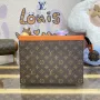 LV M82855 Louis Vuitton Pochette Voyage MM Bag Orange