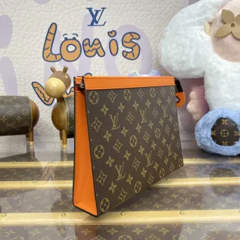 LV M82855 Louis Vuitton Pochette Voyage MM Bag Orange