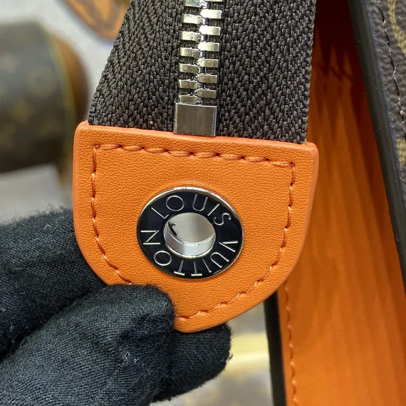 LV M82855 Louis Vuitton Pochette Voyage MM Bag Orange