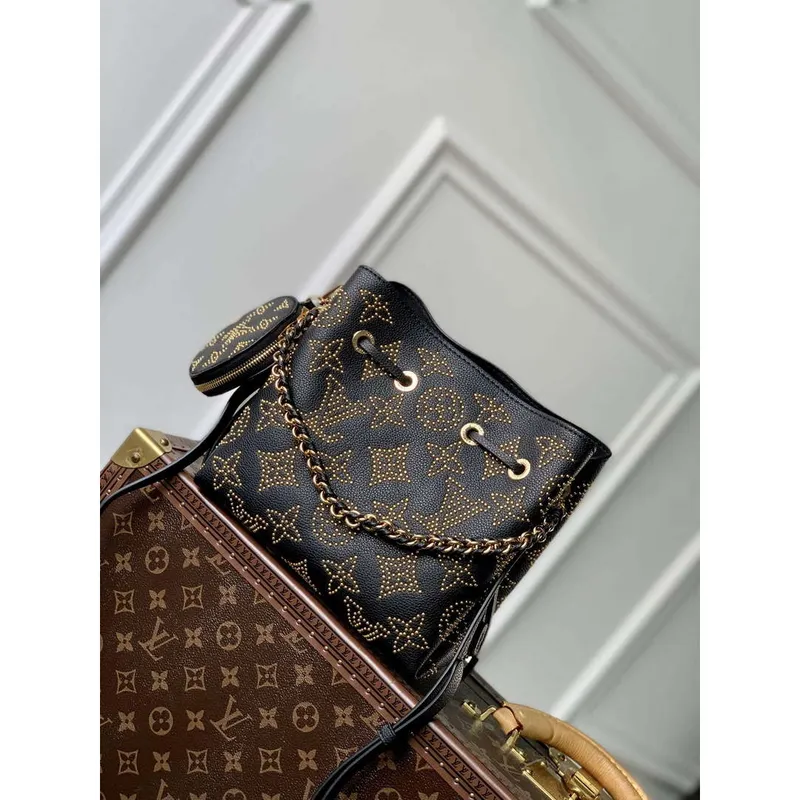 LV M23392 Louis Vuitton Bella Bucket Bag Black