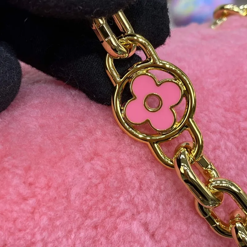 Louis Vuitton LV M21320 Twist MM Handbag Pink