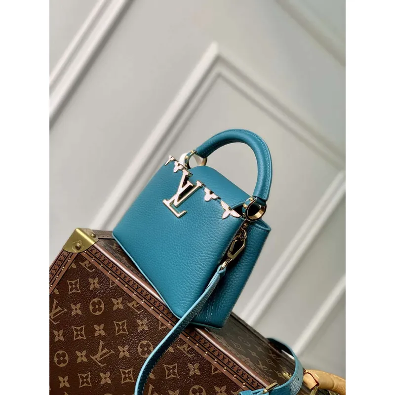 Louis Vuitton LV M23766 Capucines Mini Handbag Green