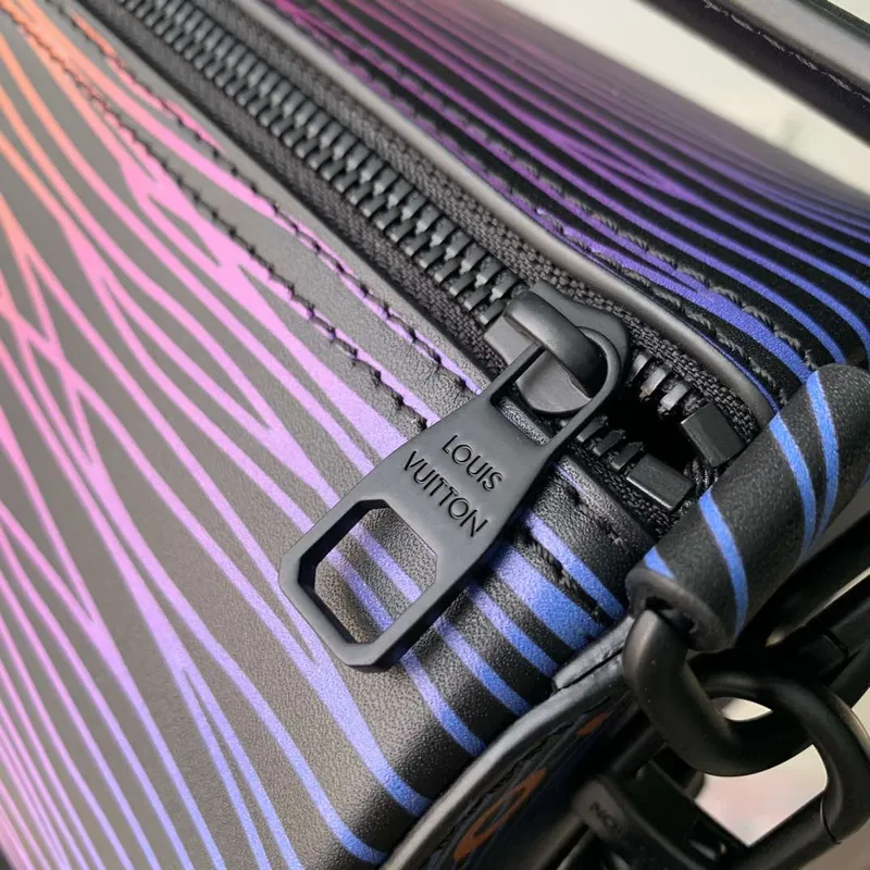 LV M23093 Louis Vuitton Soft Polochon Epi XL Leather Bag Gradient Electric Sun Multicolor