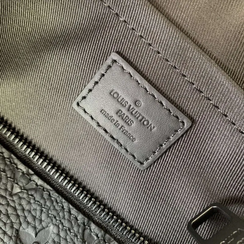 LV M46796 Louis Vuitton Soft Polochon PM Monogram Black