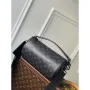LV M46796 Louis Vuitton Soft Polochon PM Monogram Eclipse