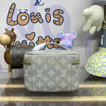 LV M23550 Louis Vuitton Nice Mini Vanity Case Gray