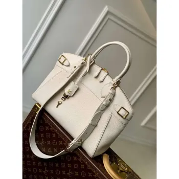 LV M23061 Louis Vuitton Lock It MM Bag Crème Beige