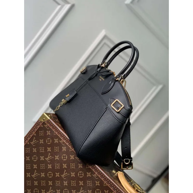 LV M22914 Louis Vuitton Lock It MM Bag Black
