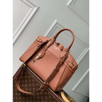 LV M22925 Louis Vuitton Lock It MM Bag Gold