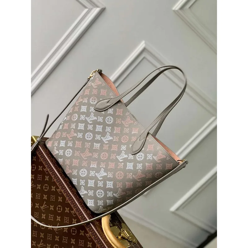 LV M23387 Louis Vuitton Blossom MM Tote Bag Gray