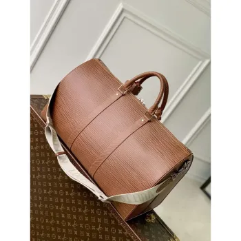 LV M23721 Louis Vuitton Keepall Bandoulière 50 Bag Brown