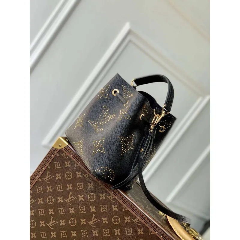LV M46734 Louis Vuitton Néonoé BB Bucket Bag Black