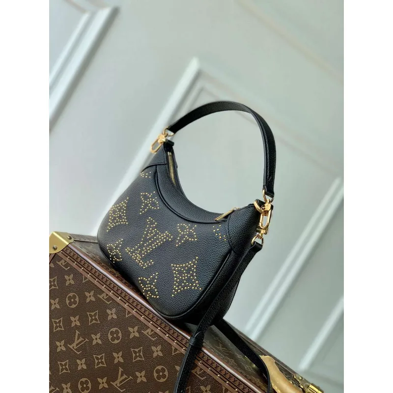 LV M46735 Louis Vuitton Bagatelle Handbag Black