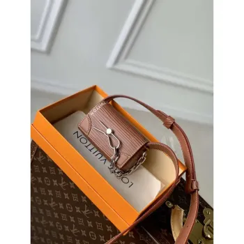 LV M23837 Louis Vuitton Micro Steamer Wallet Brown