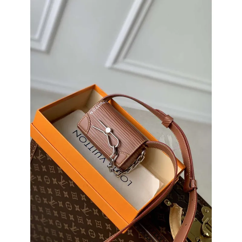LV M23837 Louis Vuitton Micro Steamer Wallet Brown