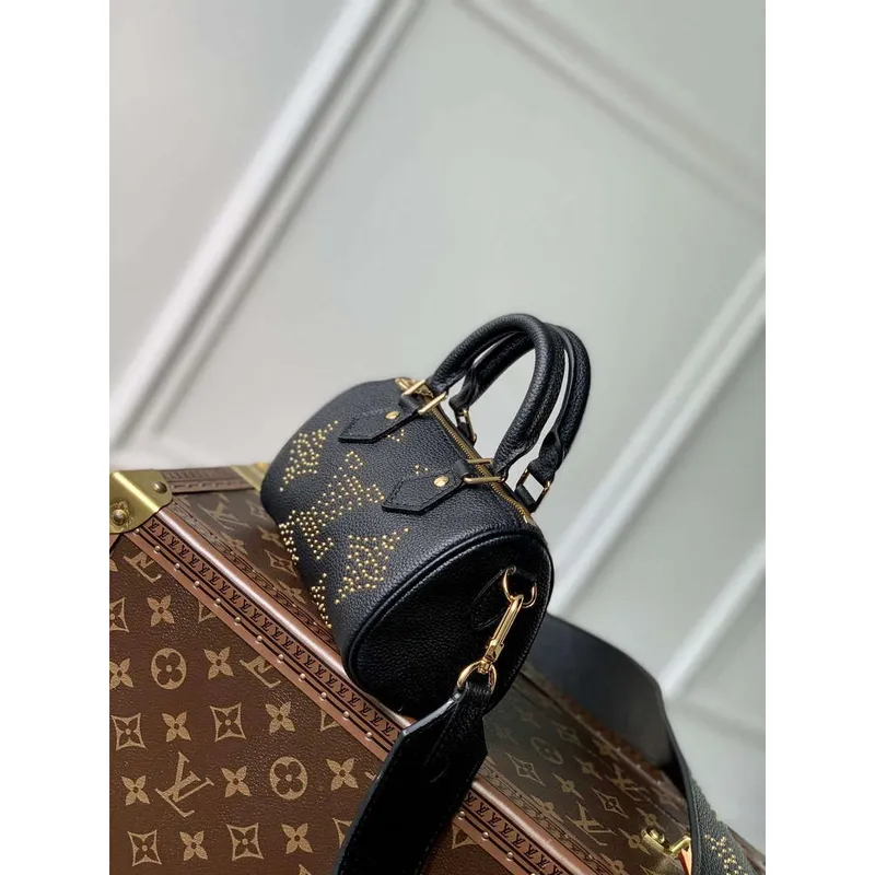 LV M46745 Louis Vuitton Nano Speedy Bag Black