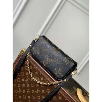 LV M82653 Louis Vuitton Ivy Wallet On Chain Black