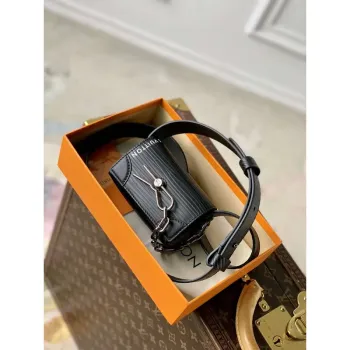 LV M23837 Louis Vuitton Micro Steamer Wallet Black