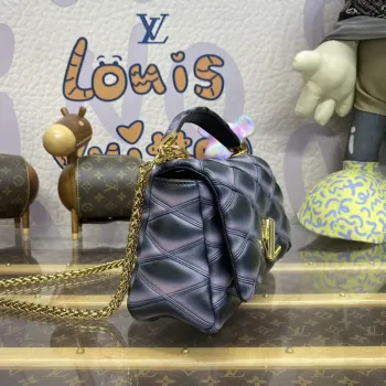 LV M23569 Louis Vuitton GO 14 MM Handbag Black/Pink