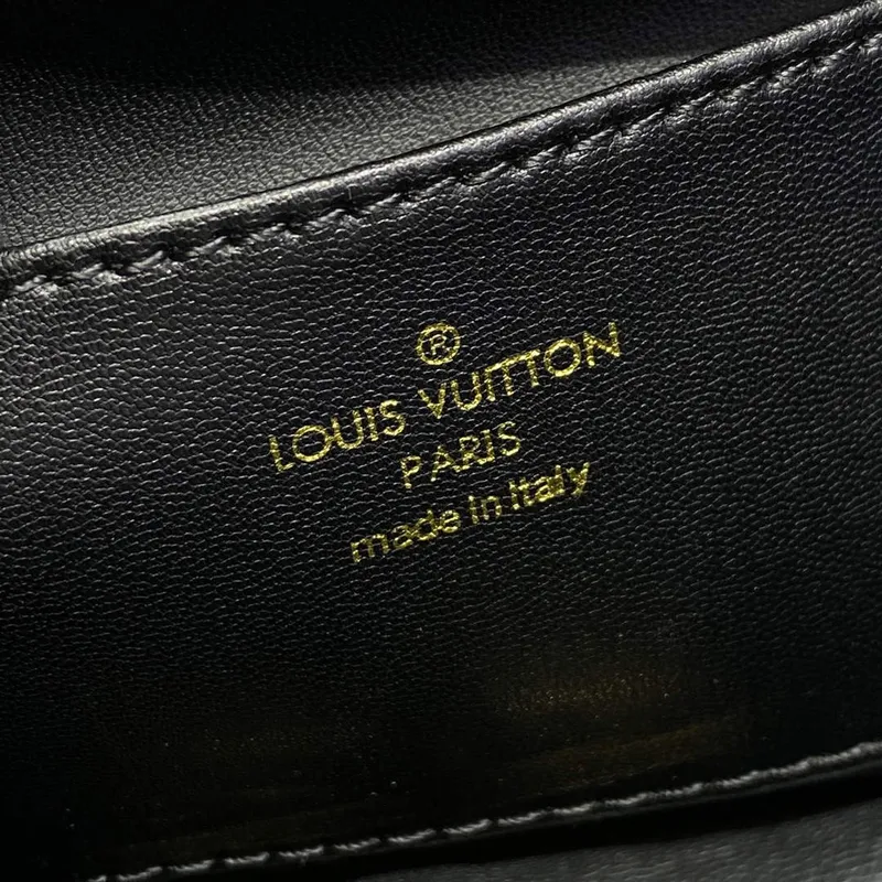 LV M23569 Louis Vuitton GO 14 MM Handbag Black/Pink