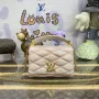 LV M23568 Louis Vuitton GO 14 MM Bag Beige/Pink
