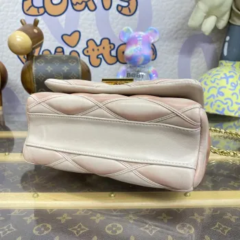 LV M23568 Louis Vuitton GO 14 MM Bag Beige/Pink