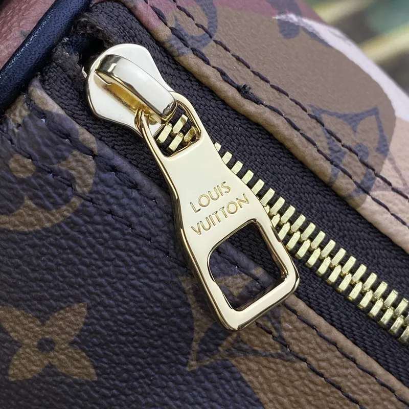 LV M46678 Louis Vuitton Keepall Bandoulière 25 Bag Brown