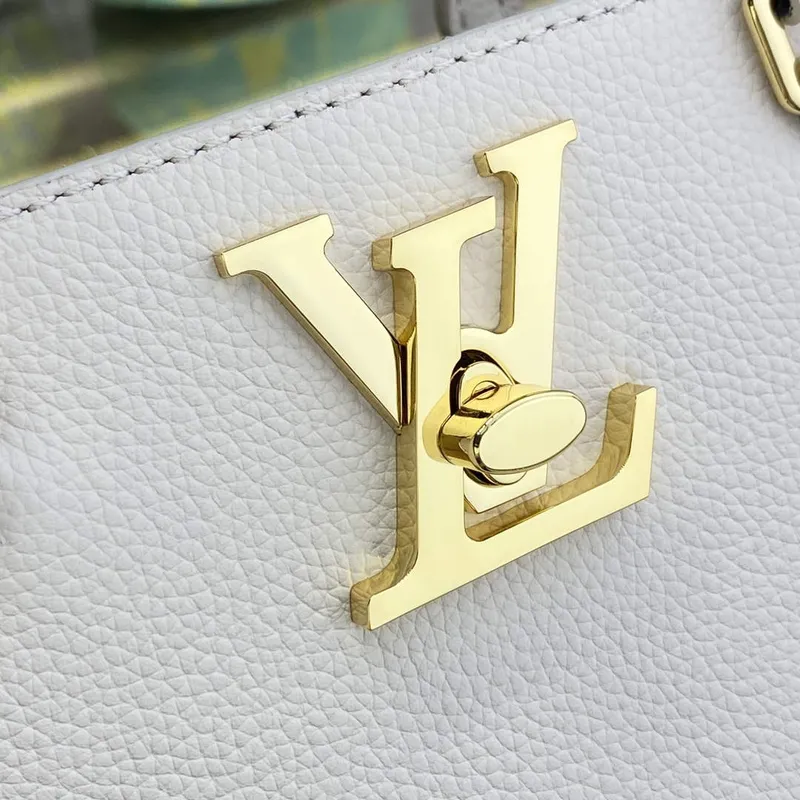 LV M23637 Louis Vuitton Lock & Go Handbag Quartz
