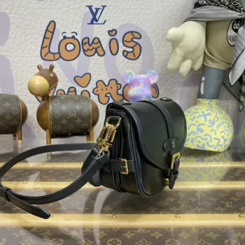 LV M23469 Louis Vuitton Saumur BB Saddle Bag Black