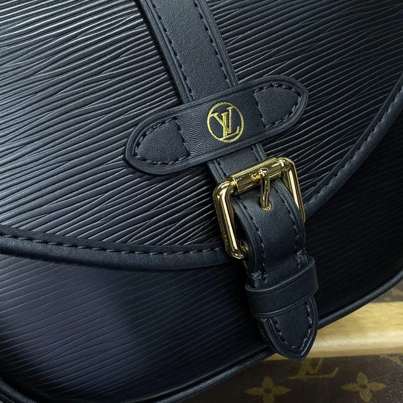 LV M23469 Louis Vuitton Saumur BB Saddle Bag Black