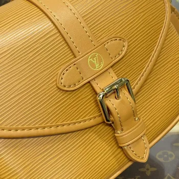 LV M23471 Louis Vuitton Saumur BB Saddle Bag Safran Brown